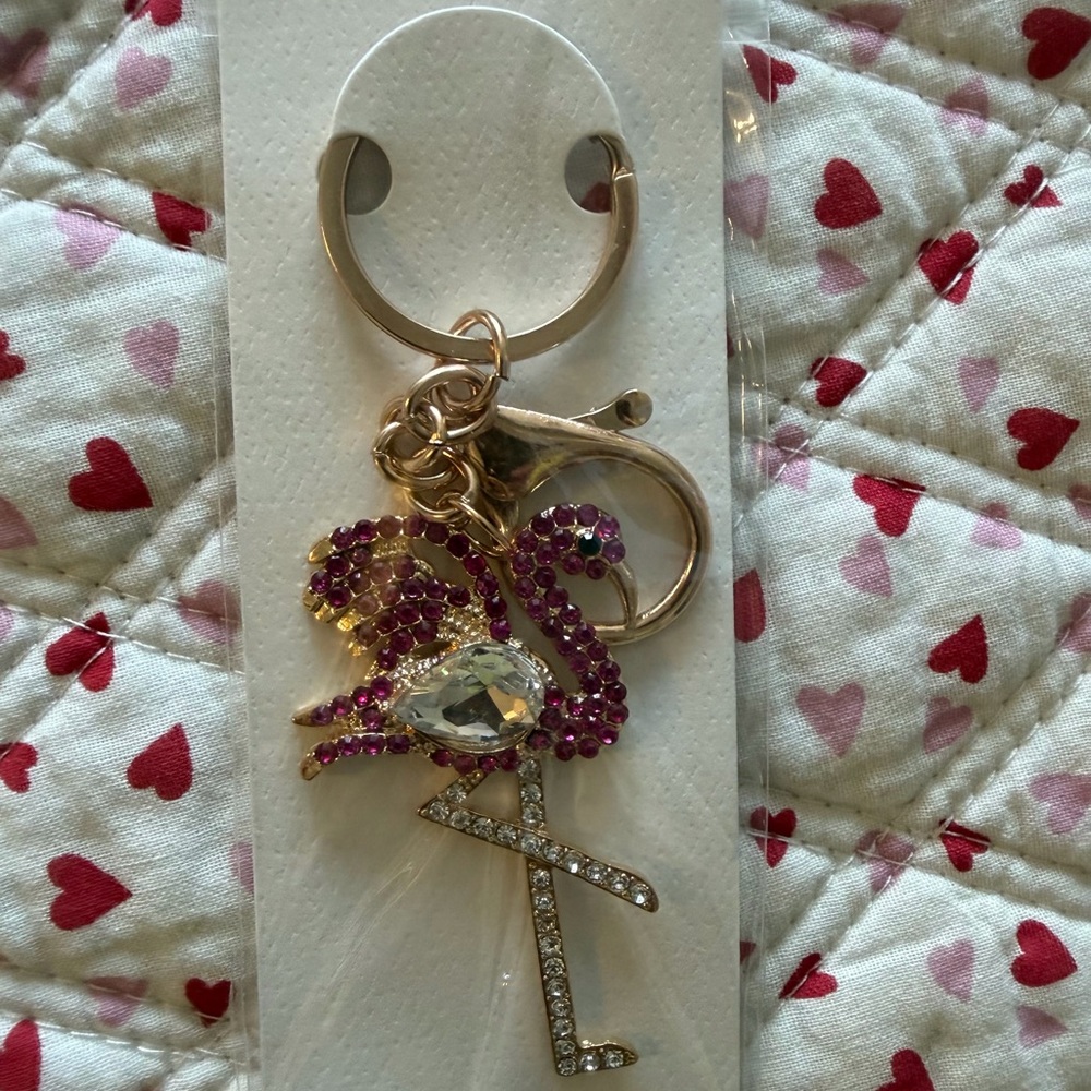 Purple Flamingo with Gold Accents